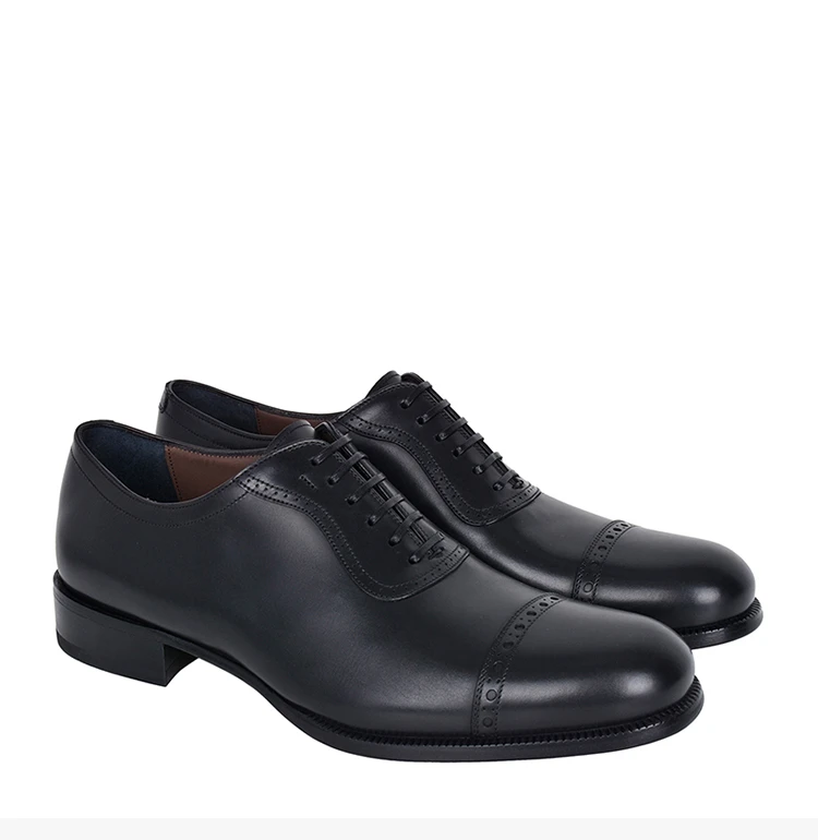 商品Salvatore Ferragamo|Salvatore Ferragamo 菲拉格慕 男士黑色系带鞋 0707549-CALF-NERO,价格¥1808,第8张图片详细描述