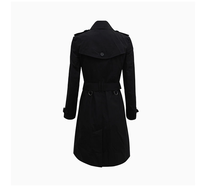 商品[国内直发] Burberry|BURBERRY 黑色女士风衣 3886100,价格¥13673,第5张图片详细描述