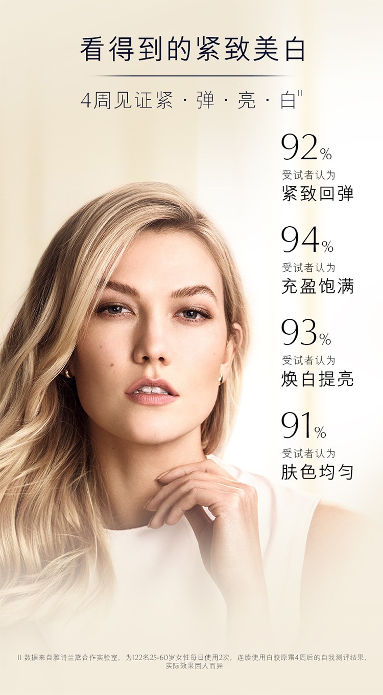 商品Estée Lauder|Estee Lauder雅诗兰黛智妍紧塑焕白精华霜50ml 新老包装随机发,价格¥501,第5张图片详细描述