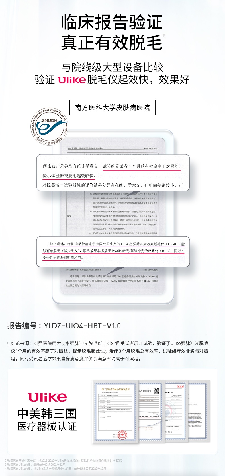 商品Ulike|【国行正品 国内直发】Ulike蓝宝石冰点脱毛仪Air3唇部家用医用持久全身星黛粉,价格¥2664,第5张图片详细描述