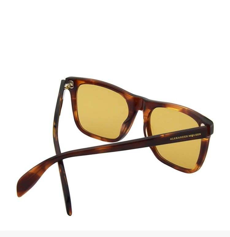 商品[国内直发] Alexander McQueen|Alexander McQueen 亚历山大·麦昆 男士太阳镜 AM0112S-002,价格¥423,第7张图片详细描述