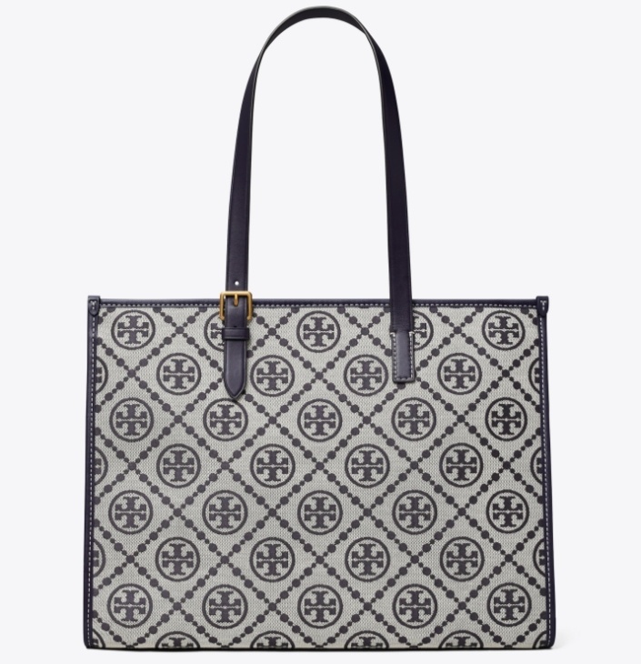 商品Tory Burch|汤丽柏琦老花满印T Monogram 手提单肩托特包(香港仓发货),价格¥2599,第14张图片详细描述