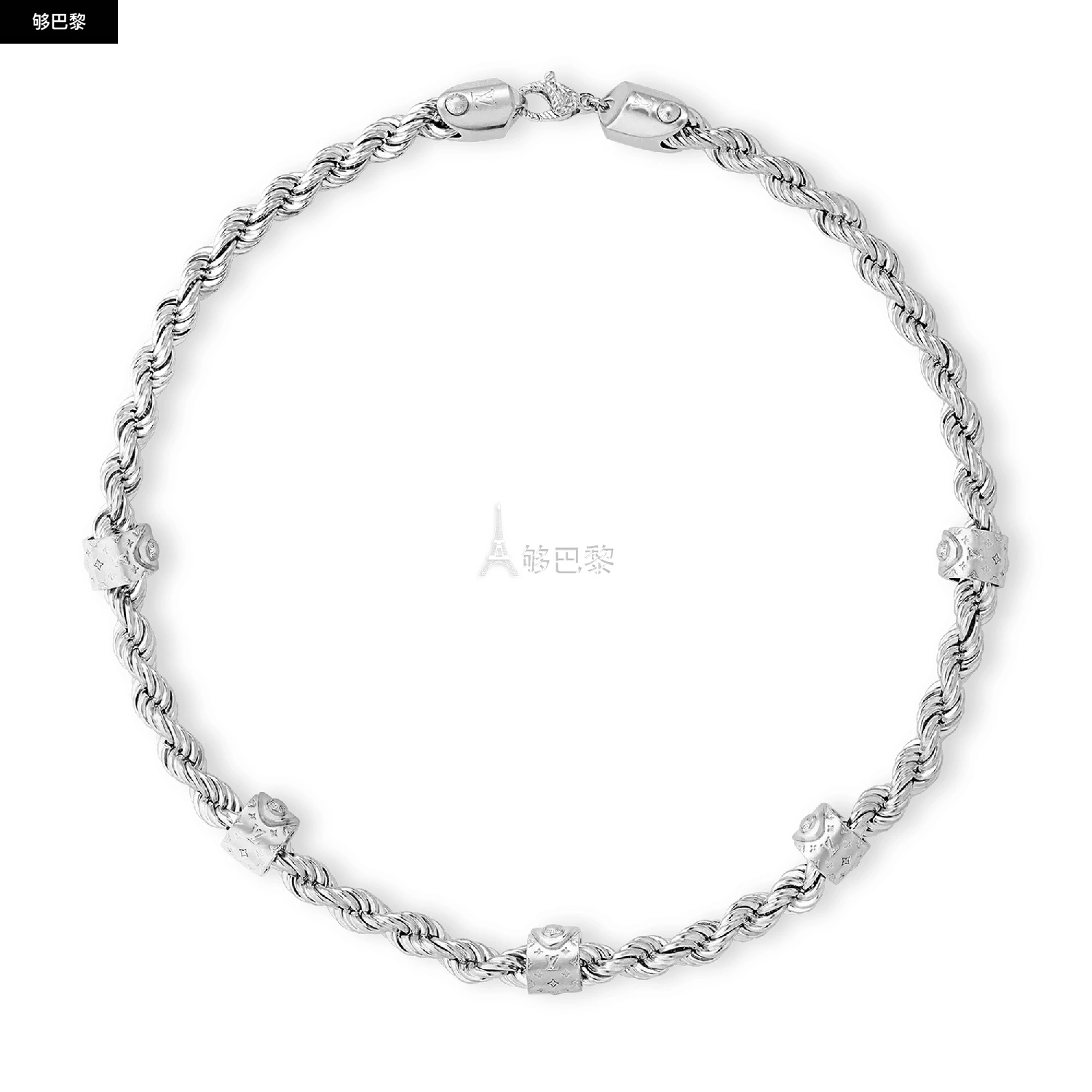 商品Louis Vuitton|【预售】 LV路易威登 25秋冬 男士 项链 LV ROPE 项链 M01748 ,价格¥9967,第2张图片详细描述