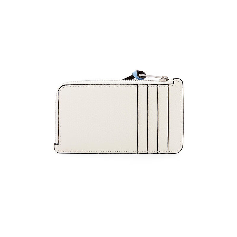 商品Loewe|罗意威（LOEWE）女士白色/柠檬黄色小牛皮卡包,价格¥2386,第3张图片详细描述