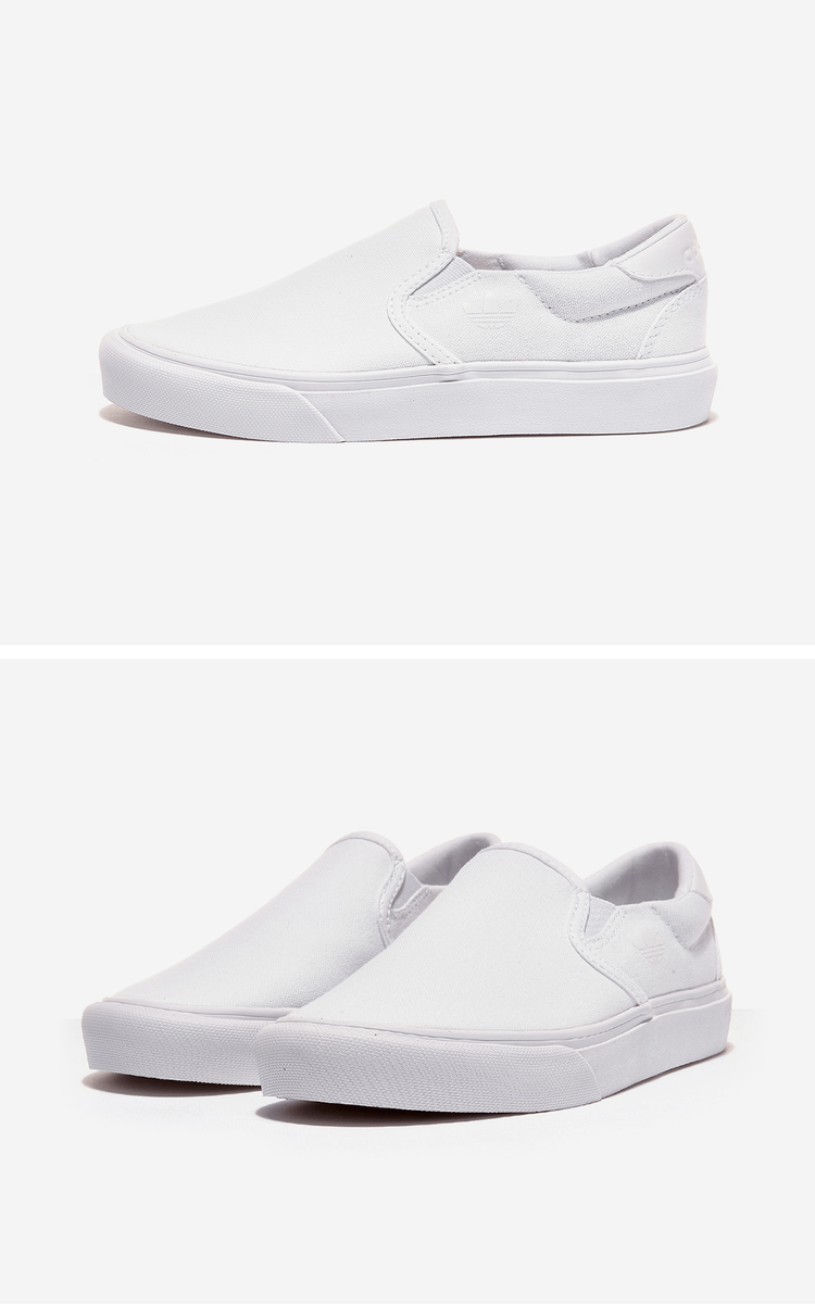 商品Adidas|【韩国直邮|包邮包税】阿迪达斯COURT RALLYE SLIP  运动鞋 一脚蹬 懒人鞋  FY4550 FTWWHT/FTWWHT/CBLACK,价格¥214,第2张图片详细描述