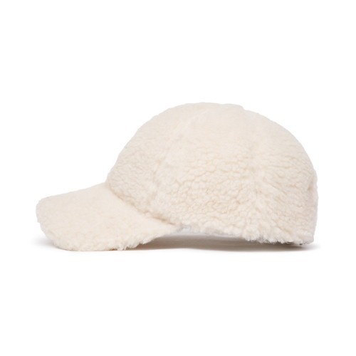商品MLB|【Brilliant|包邮包税】MLB 羊羔绒 秋冬加厚 棒球帽 乳白色 NY大标 3ACPFDI16-50WHS,价格¥206,第4张图片详细描述