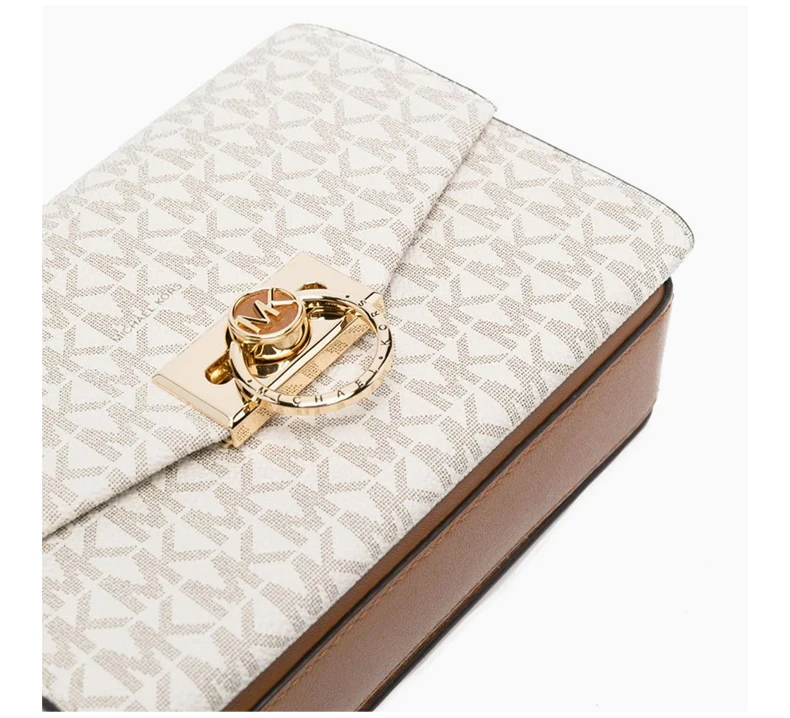 商品[国内直发] Michael Kors|MICHAEL KORS 女士奶油色经典印花超小号Hendrix单肩包 32F0G1HC0B-VANILLAACRN,价格¥1570,第6张图片详细描述