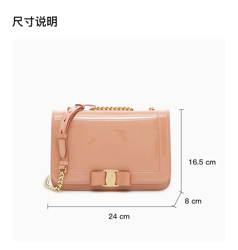 商品[国内直发] Salvatore Ferragamo|SALVATORE FERRAGAMO 浅棕色女士斜挎包 21-G878-687403,价格¥5454,第3张图片详细描述
