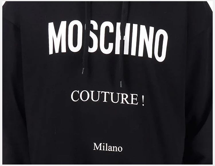 商品[国内直发] Moschino|Moschino 莫斯奇诺 男士黑色卫衣 ZA1701-5227-1555,价格¥1004,第8张图片详细描述