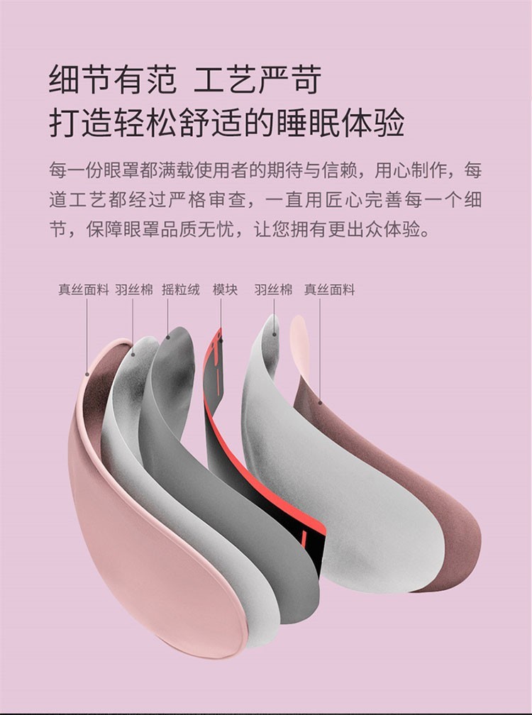 商品[国内直发] PMA|PMA酷轻松石墨烯发热真丝眼罩快速发热随时呵护双眼睡眠遮光透气眼罩热敷男女,价格¥94,第28张图片详细描述