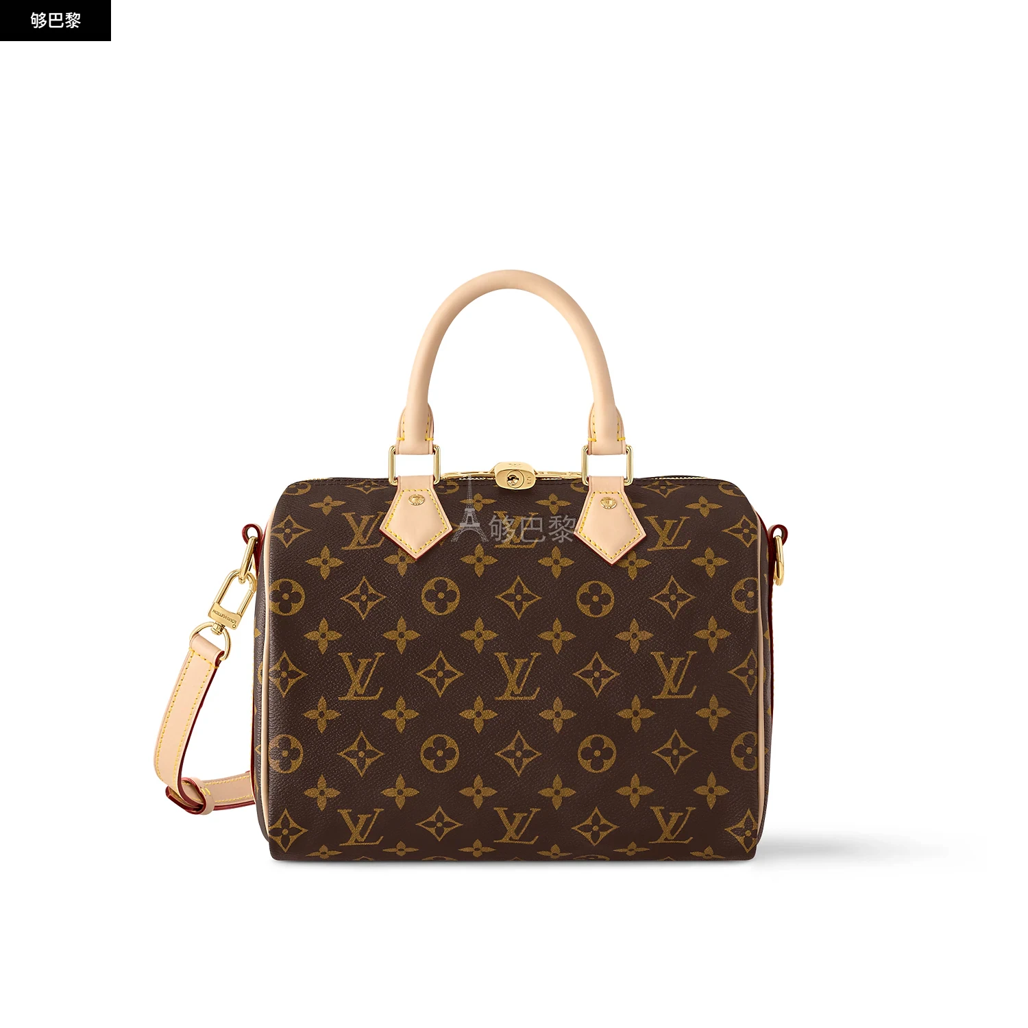 商品Louis Vuitton|【预售】 LV路易威登 25春夏 女士 单肩包 SPEEDY BANDOULIÈRE 25 手袋 M46977 ,价格¥17086,第2张图片详细描述