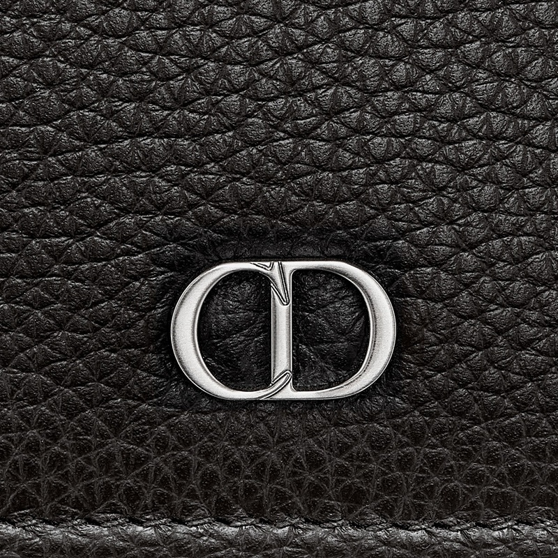 商品Dior|DIOR/迪奥 21年秋冬款 黑色粒面小牛皮拉链卡夹钱包,价格¥3259,第5张图片详细描述