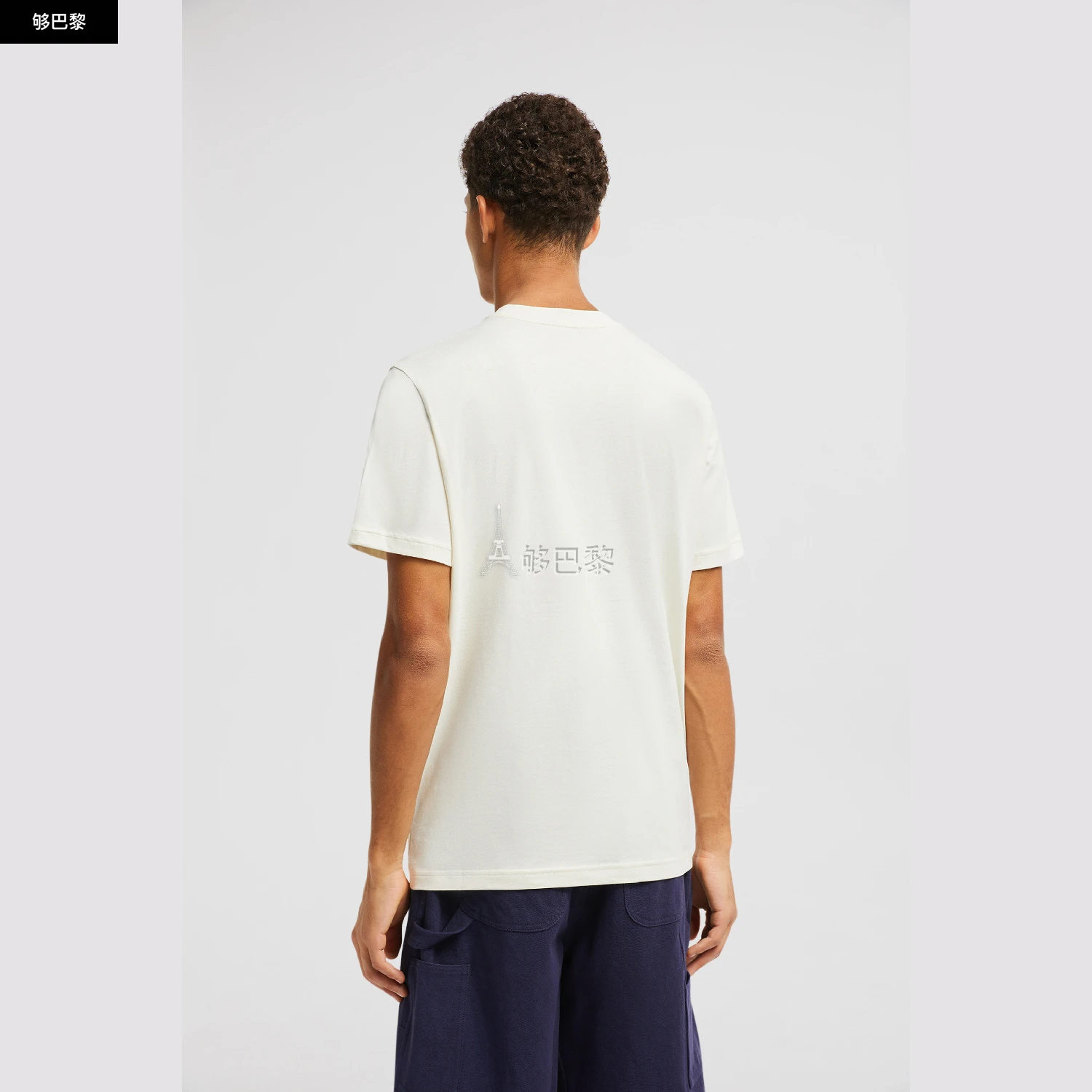 商品Moncler|【预售】 MONCLER盟可睐 25春夏 男士 短袖T恤 Embroidered Logo Cotton T-Shirt K10918C0006389AJS034,价格¥3218,第3张图片详细描述
