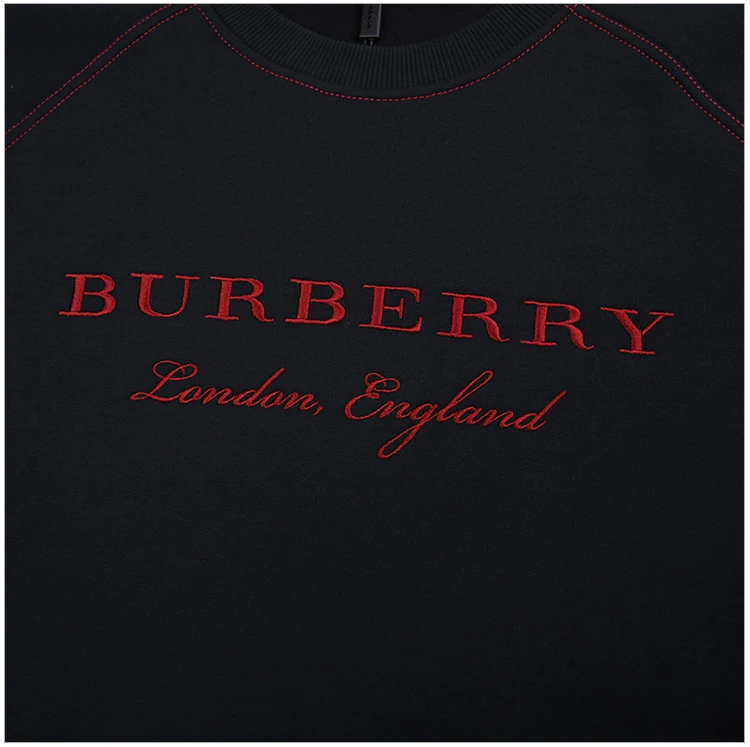 商品Burberry|Burberry 博柏利 女款长袖深蓝色套头针织衫卫衣 4052979,价格¥3161,第6张图片详细描述