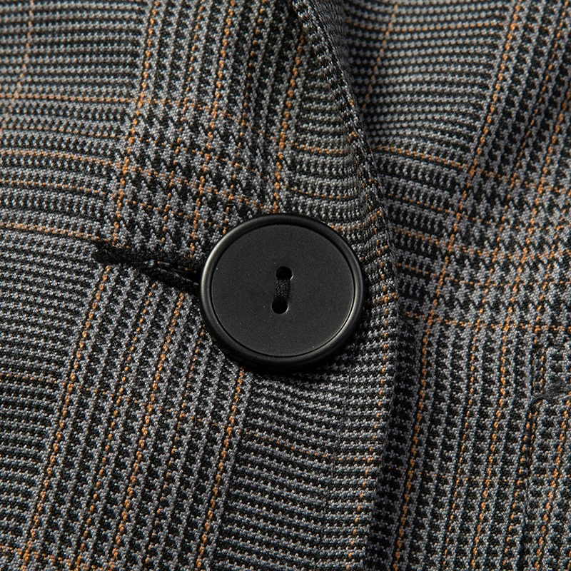 商品Sandro|SANDRO 女士格纹聚酯纤维风衣 R130071P-HOUNDSTOOTH,价格¥896,第8张图片详细描述