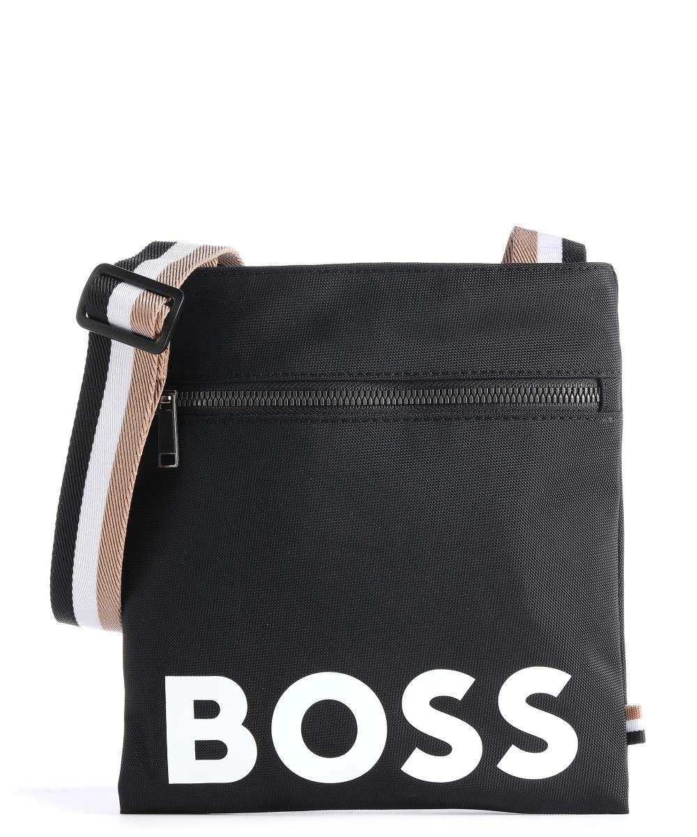 商品[国内直发] Hugo Boss|HUGO BOSS 黑色男士斜挎包 50470991-002,价格¥712,第1张图片详细描述