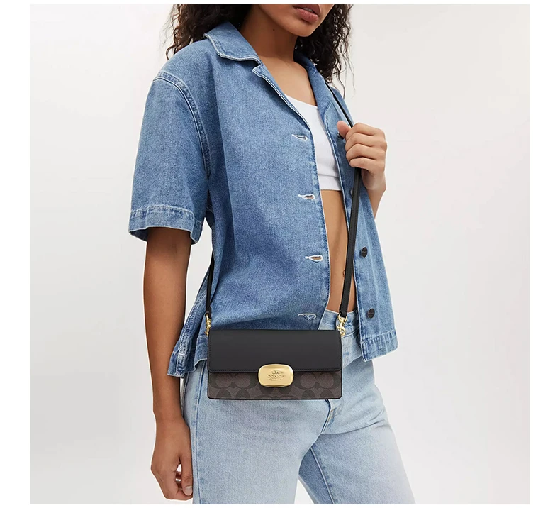 商品[国内直发] Coach|COACH 咖色女士单肩包 CP044IMAA8,价格¥1277,第8张图片详细描述
