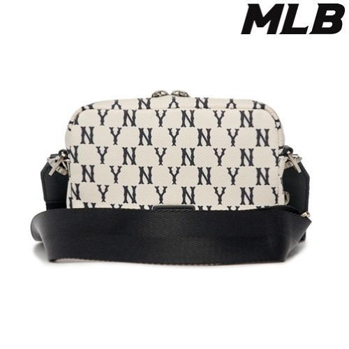 商品MLB|【享贝家】MLB （国内现货）NY男女斜挎包洋基队印花时尚单肩手机包迷你米白色\红棕色 3ACRS012N-50CRD  3ACRS012N-43BRD  G-LY,价格¥422,第4张图片详细描述