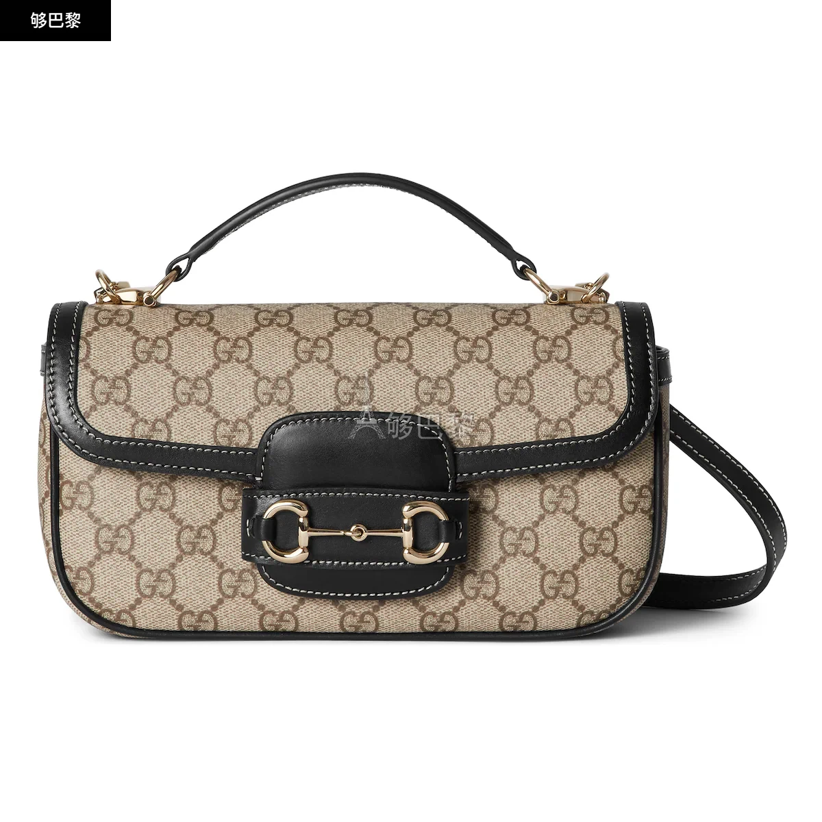 商品Gucci|【预售】 古驰 25秋冬 女士 手提包 Gucci Horsebit 1955系列柔软小号手提包 815206 FAD6L 9741 ,价格¥23335,第4张图片详细描述