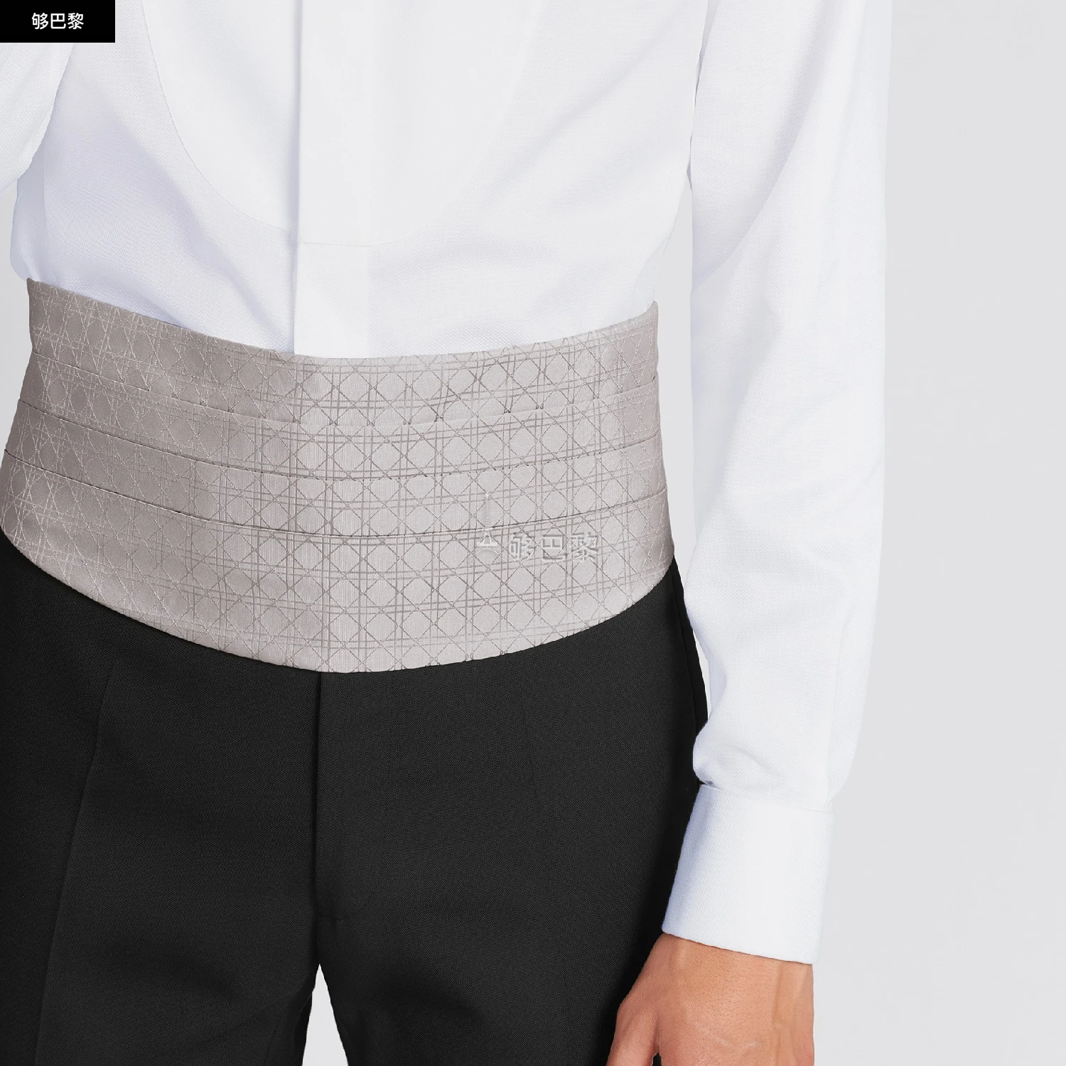 商品Dior|【预售】 迪奥 25春夏 男士 其他配饰 Ceinture de smoking Cannage 19S1240C0810_C810 ,价格¥5259,第5张图片详细描述