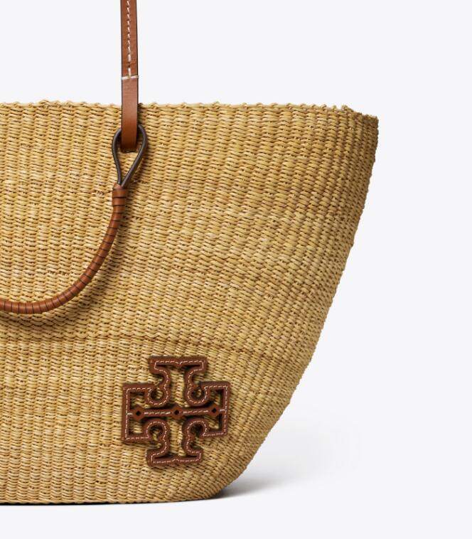 商品Tory Burch|汤丽伯奇女士ELLA 草编提篮托特包135740-254（香港仓发货）,价格¥3373,第12张图片详细描述