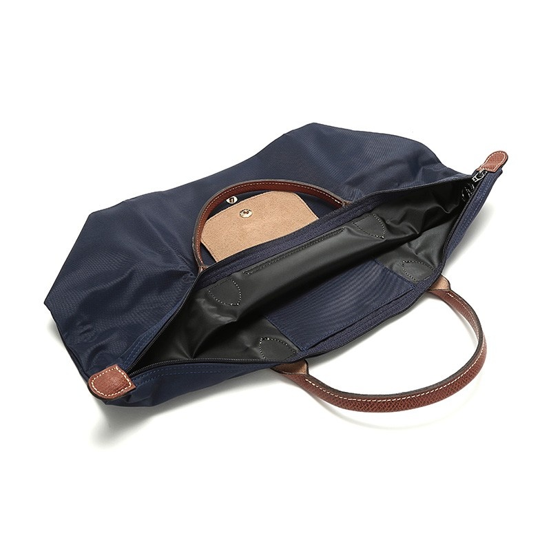 商品[国内直发] Longchamp|珑骧 LONGCHAMP 女士LE PLIAGE系列小号黑色织物短柄可折叠手提包饺子包 L1623 089,价格¥1111,第14张图片详细描述