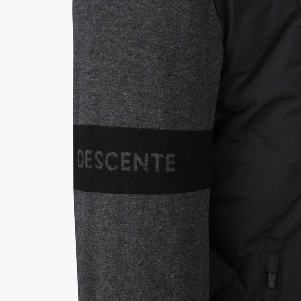 商品【预售商品15天发货】 DESCENTE|高尔夫系列男士混合针织羽绒夹克 DP42MFKOO5-BLKG,价格¥2408,第16张图片详细描述