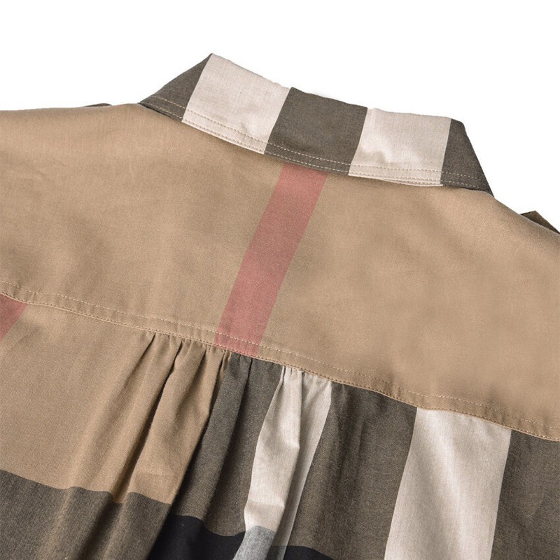 商品Burberry|博柏利 Kelsey系列 女士典藏米色复古格纹连衣裙,价格¥2599,第5张图片详细描述