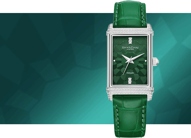 商品[国内直发] SHANGHAI WATCH|大都会系列镜耀 双层镶石 自动上链机械女士腕表,价格¥3117,第12张图片详细描述