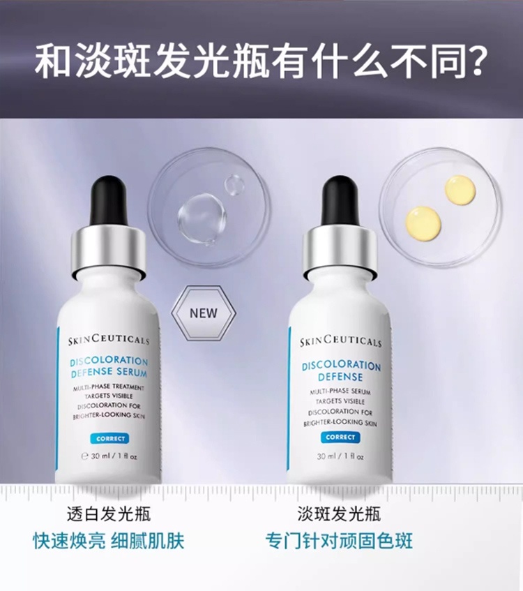 商品SkinCeuticals|修丽可 发光瓶亮白精华液30ml,价格¥544,第10张图片详细描述