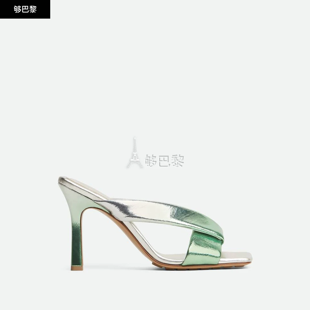 商品Bottega Veneta|【预售】 BV葆蝶家 25春夏 女士 中跟凉鞋 Mule Riva 827612V5FN08131 ,价格¥9348,第2张图片详细描述