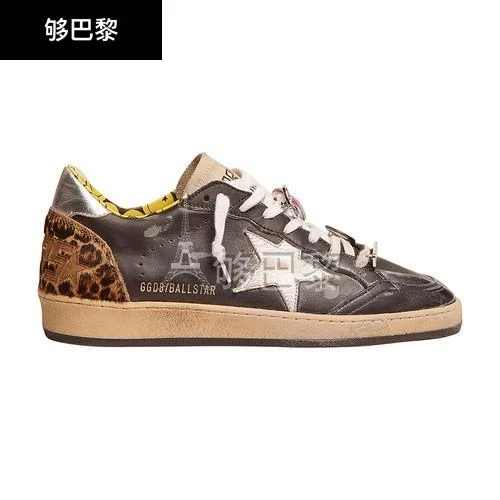 商品Golden Goose|【特惠9.0折】包邮包税【预售7天发货】 GOLDEN GOOSE 23秋冬 男士 休闲运动鞋 Ball Star 压膜星形限量版皮革运动鞋 GOGM56Z8BCK,价格¥5847,第3张图片详细描述