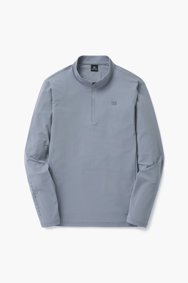 商品【夏休延期至7月底发货】 KOLON SPORT|【Brilliant|包邮包税】可隆功能性半拉链男士长袖上衣6MTBX24151BGY,价格¥650,第2张图片详细描述