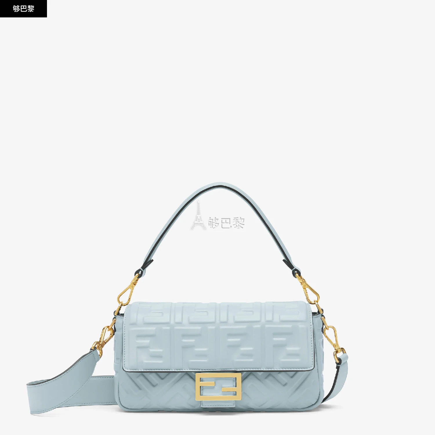 商品Fendi|【预售】 芬迪 25春夏 女士 单肩包 Baguette 8BR600AT57F1NQ8 ,价格¥26683,第2张图片详细描述