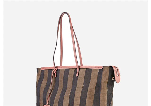 商品[国内直发] Fendi|Fendi 芬迪 棕色PVC女士手提包 8BH185-Q0Z-F0P0F,价格¥6323,第7张图片详细描述
