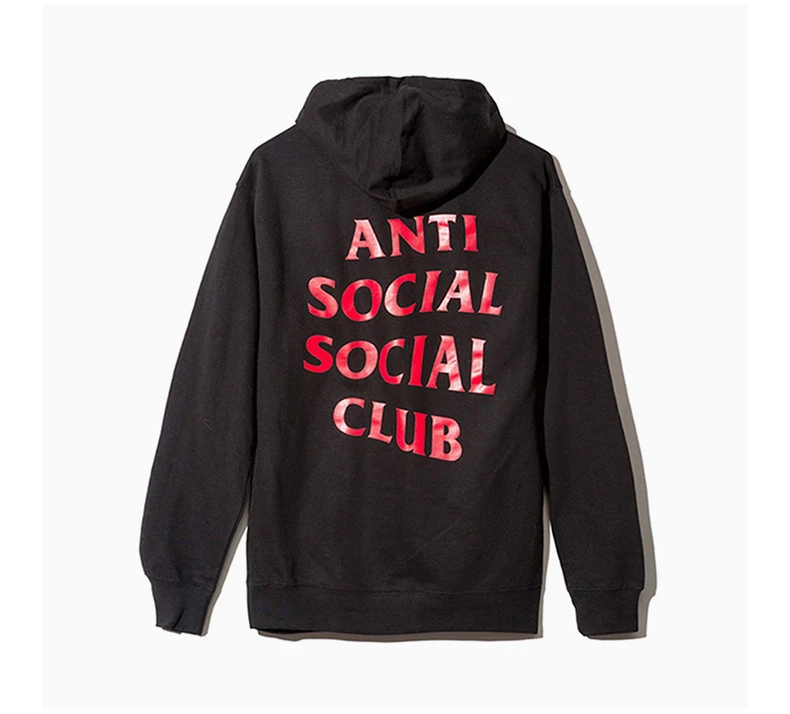 商品[国内直发] Anti Social Social Club|Anti Social Social Club 男士黑色棉质连帽卫衣 ASW310,价格¥170,第5张图片详细描述