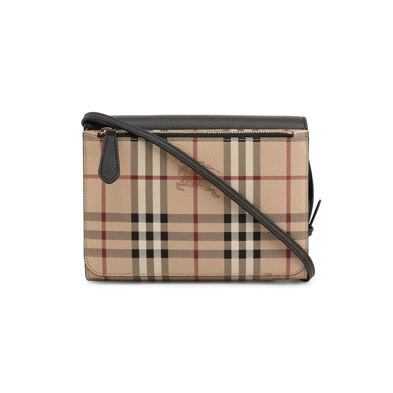 商品Burberry|现货 博柏利 经典款 女士皮革格纹斜挎包【两色】,价格¥4102,第7张图片详细描述