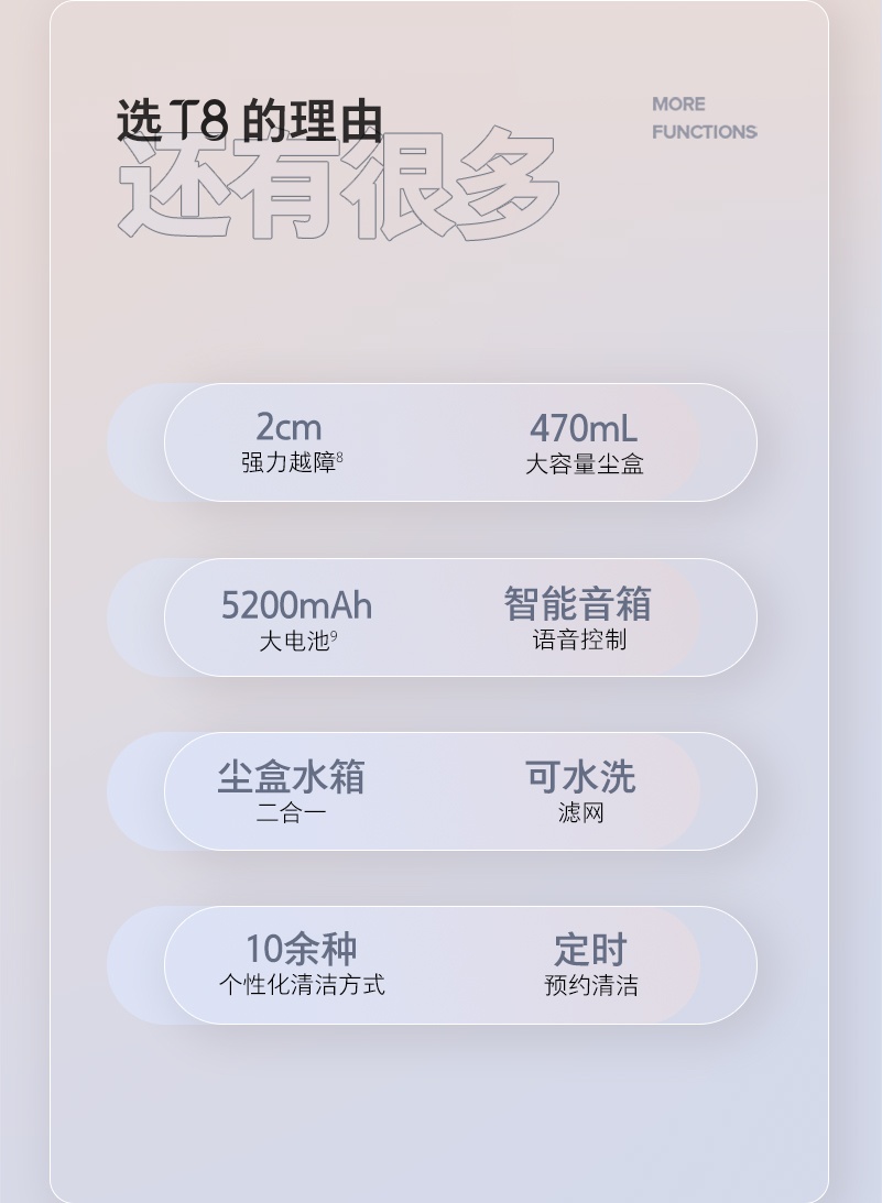 商品[国内直发] Roborock|石头（roborock） T8扫地机器人扫拖一体机 激光避障大吸力自动集尘扫拖机器人T8系列 T8智能集尘版 A3700RR,价格¥2475,第22张图片详细描述