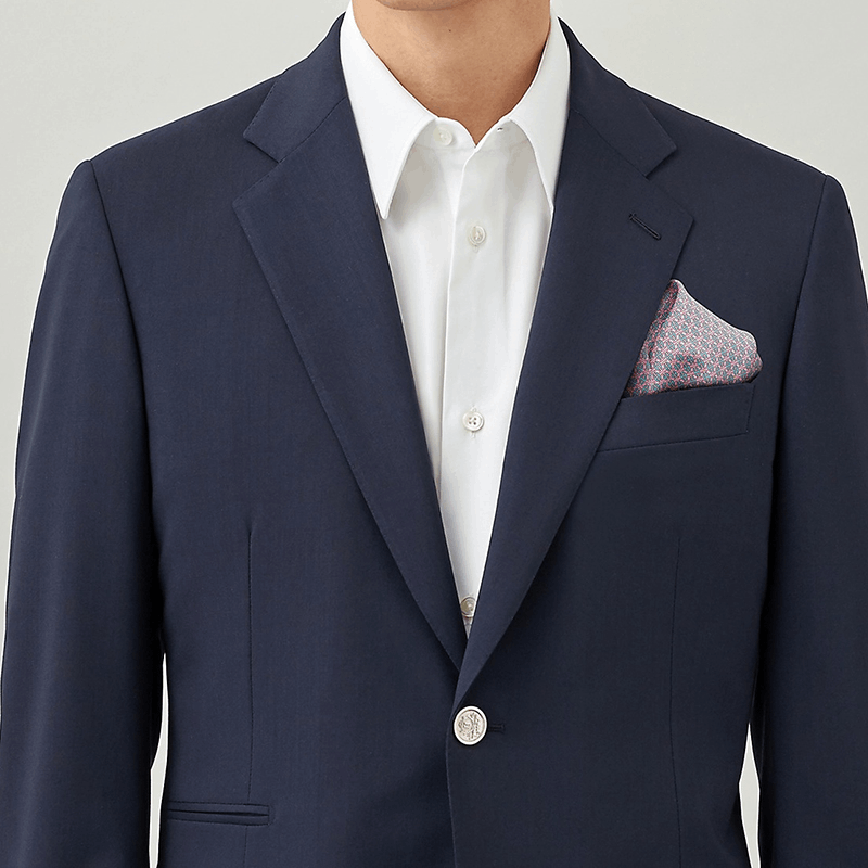 商品Hermes|  预订款1-2周 HERMES/爱马仕 22年早春新款 45 H au Maillon系列 男士粉红色/天蓝/白色真丝方巾口袋巾H806245T16,价格¥1540,第2张图片详细描述