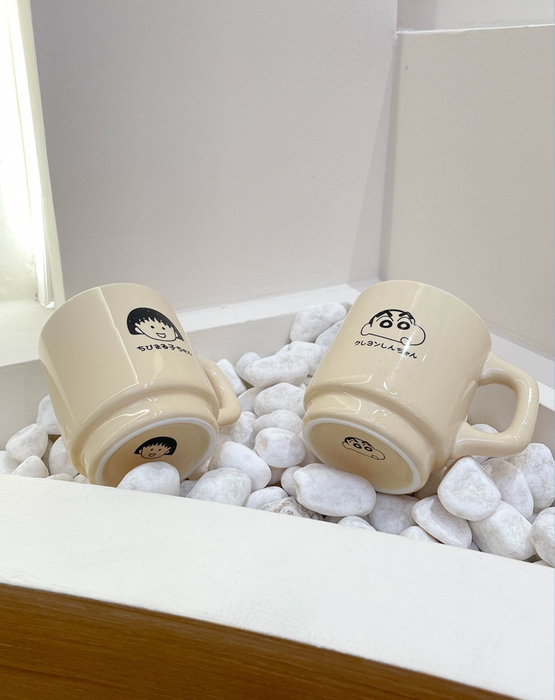 商品[国内直发] YeeCollene|可爱日系卡通陶瓷水杯ins高颜值下午茶马克杯情侣咖啡杯,价格¥67,第2张图片详细描述