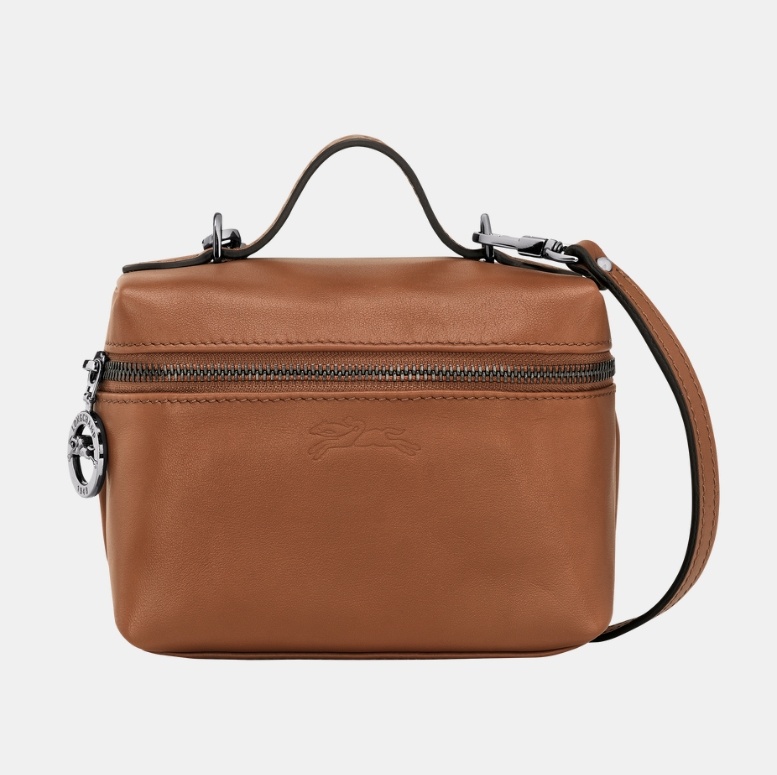 商品Longchamp|珑骧女士皮革单肩斜挎包迷你棕色（香港仓发货）,价格¥2578,第2张图片详细描述