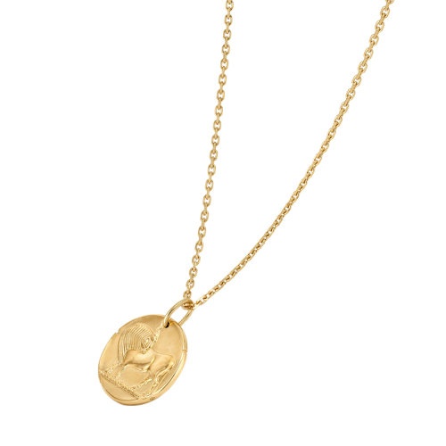 商品Van Cleef & Arpels| Van Cleef & Arpels/梵克雅宝 新款Zodiaque十二星座系列 18K金黄金Tauri金牛座徽章圆形吊坠VCARP7SS00,价格¥20307,第3张图片详细描述