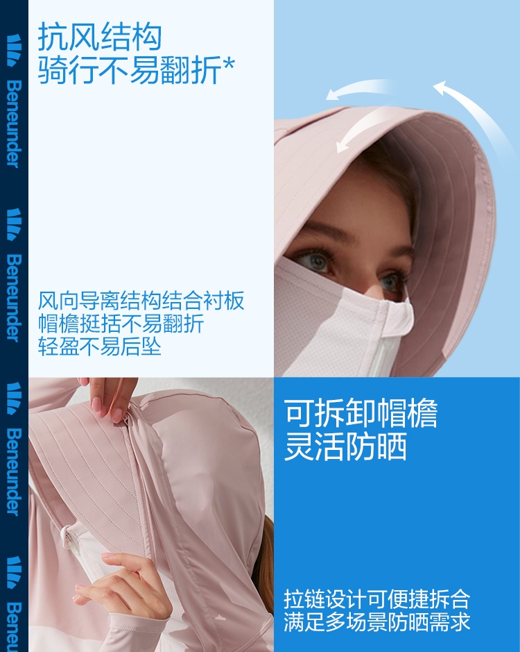 商品[国内直发] Beneunder|蕉下浅息披肩防晒衣防紫外线户外凉感防晒服户外露营薄遮阳短外套,价格¥318,第6张图片详细描述