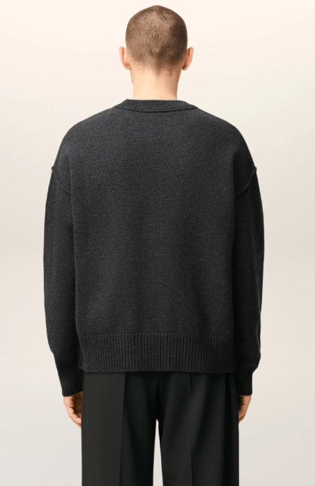 商品AMI|【秋冬新品】AMI 男女同款美利奴羊毛毛衣 爱心圆领上衣（香港仓发货）,价格¥2701,第6张图片详细描述