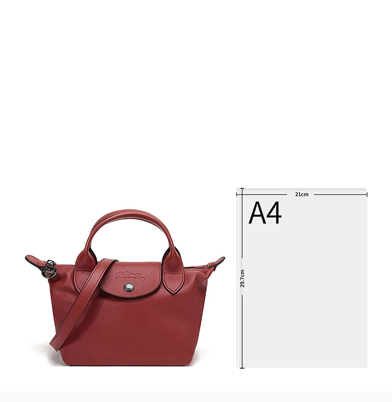 商品Longchamp|LONGCHAMP 女士羊皮手提包 1500757-003,价格¥2443,第4张图片详细描述