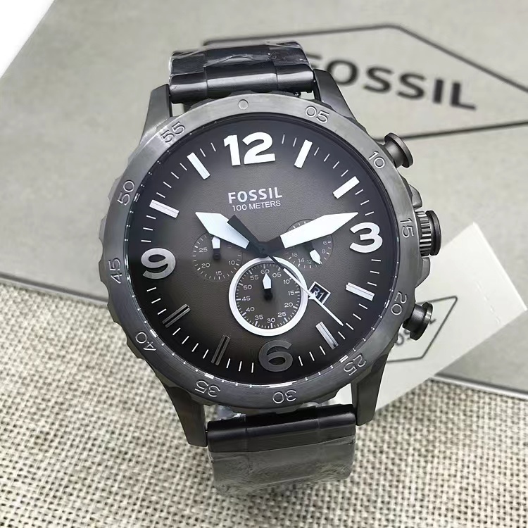 商品[国内直发] Fossil|FOSSIL手表皮带三眼计时石英大男表JR1487JR1354JR1504JR1401包邮,价格¥602,第8张图片详细描述