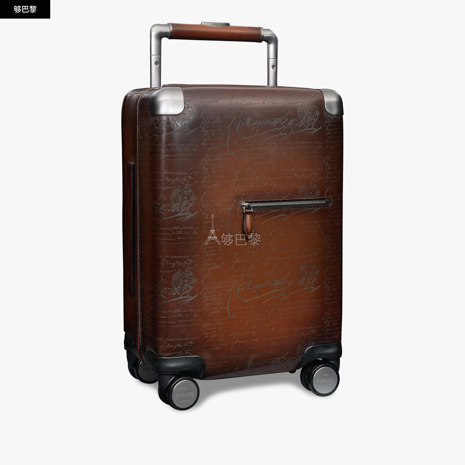 商品Berluti|【预售】 伯鲁提 24秋冬 男士 旅行箱 Formula 1005 Scritto Leather Rolling Suitcase FORMULA__1005__NEO-V2_ML6,价格¥67282,第5张图片详细描述