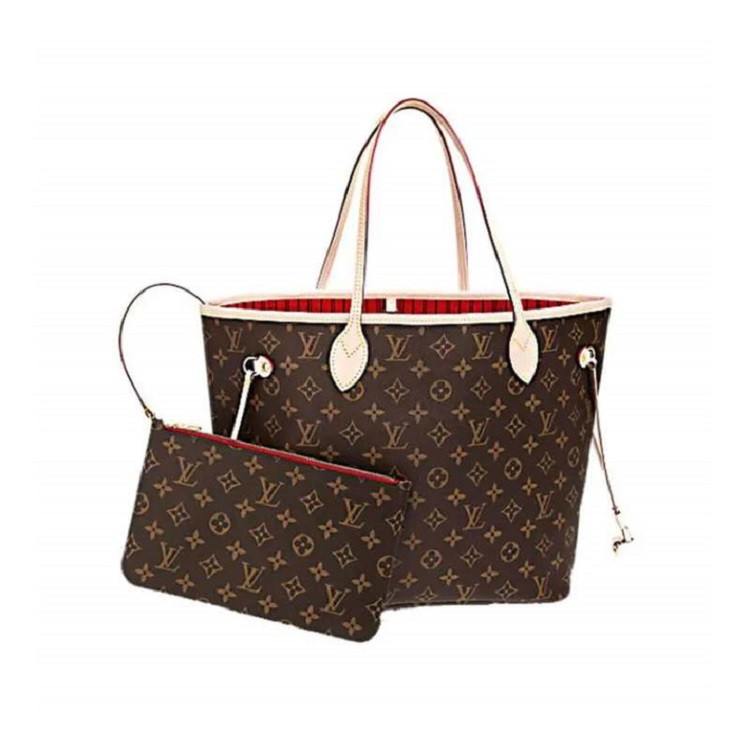 商品Louis Vuitton|Louis Vuitton 路易威登 女士经典老花Neverfull中号大容量单肩休闲子母包 M41177 送礼好物,价格¥15545,第5张图片详细描述