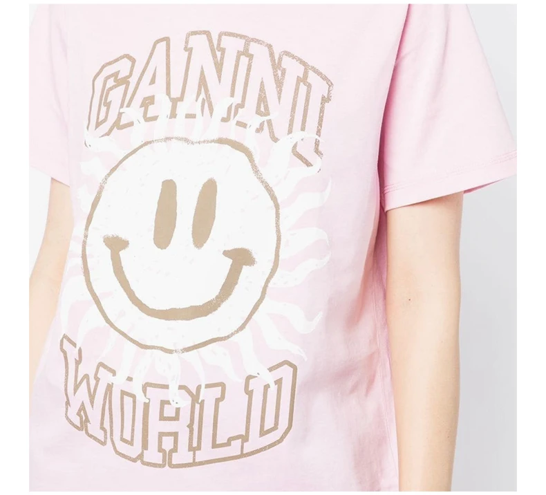 商品[国内直发] Ganni|GANNI 女士粉色T恤 T3294-395,价格¥493,�第8张图片详细描述