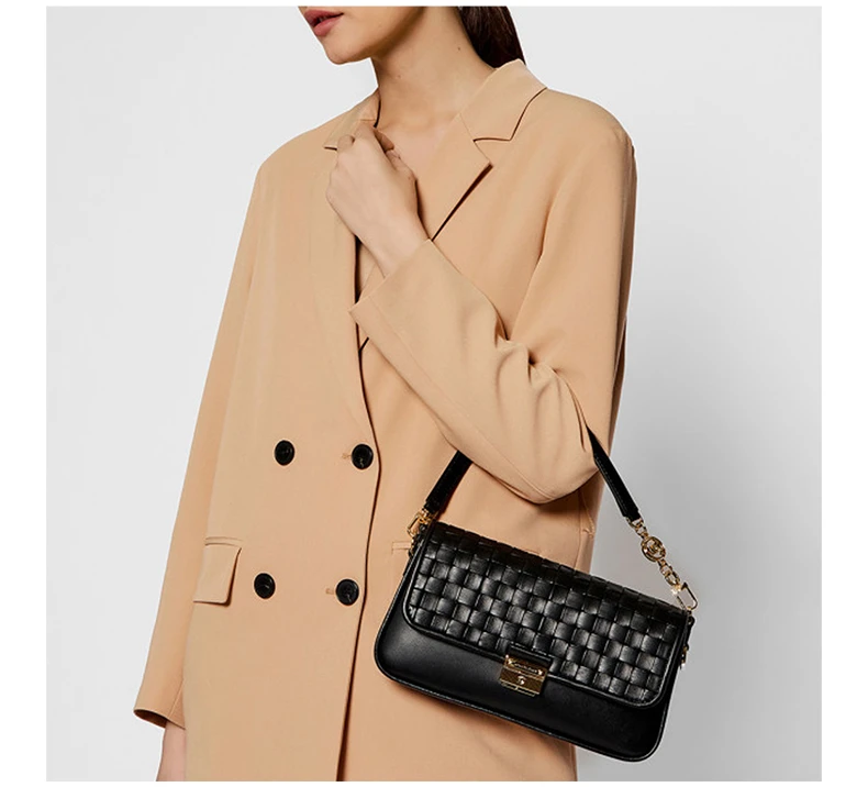 商品Michael Kors|MICHAEL MICHAEL KORS 女士黑色单肩包 30S1G2BL1T-BLACK,价格¥1453,第6张图片详细描述